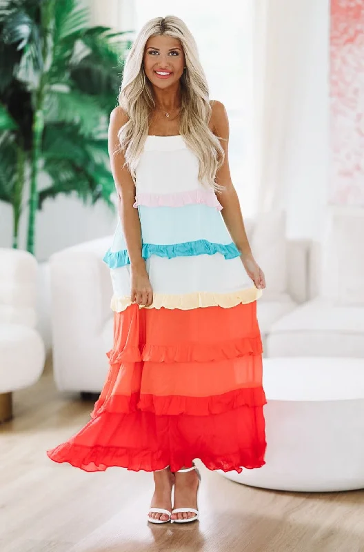 After the Storm Maxi Dress - Multi