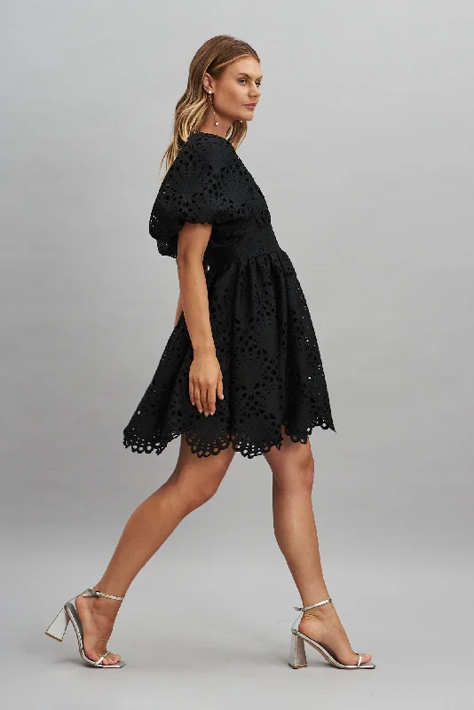 Ballerina Dress In Black Lace