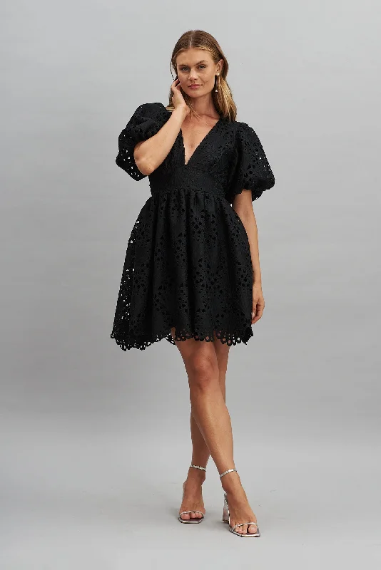 Ballerina Dress In Black Lace