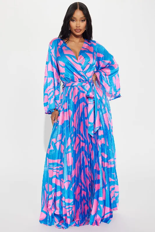 Cape Cod Getaway Maxi Dress - Pink/combo