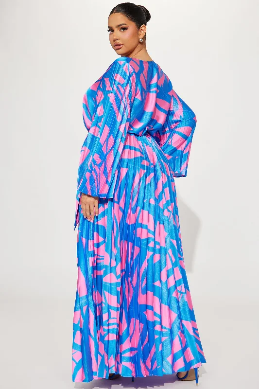 Cape Cod Getaway Maxi Dress - Pink/combo