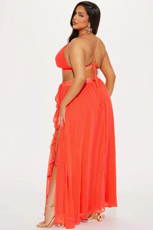 Endless Affection Maxi Dress - Coral