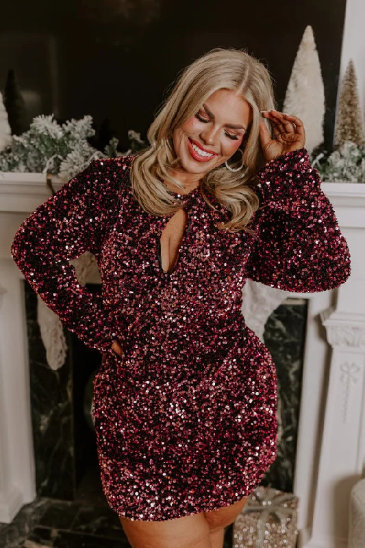 Fizzy Feels Sequin Mini Dress Curves