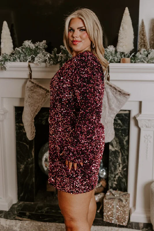 Fizzy Feels Sequin Mini Dress Curves