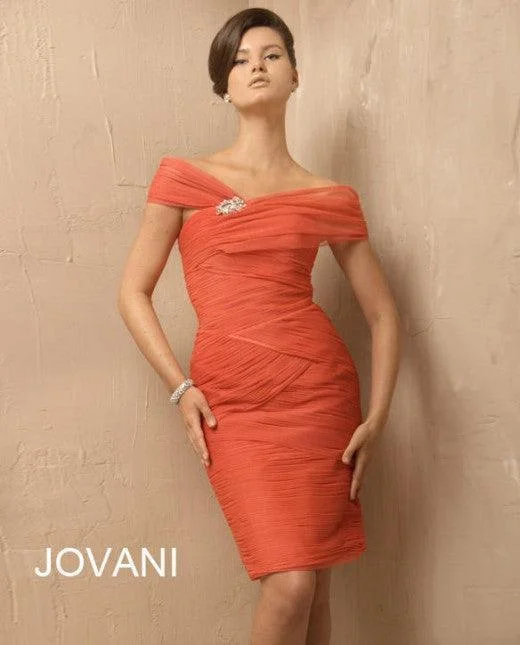 Jovani Off Shoulder Short Cocktail Dress Sale