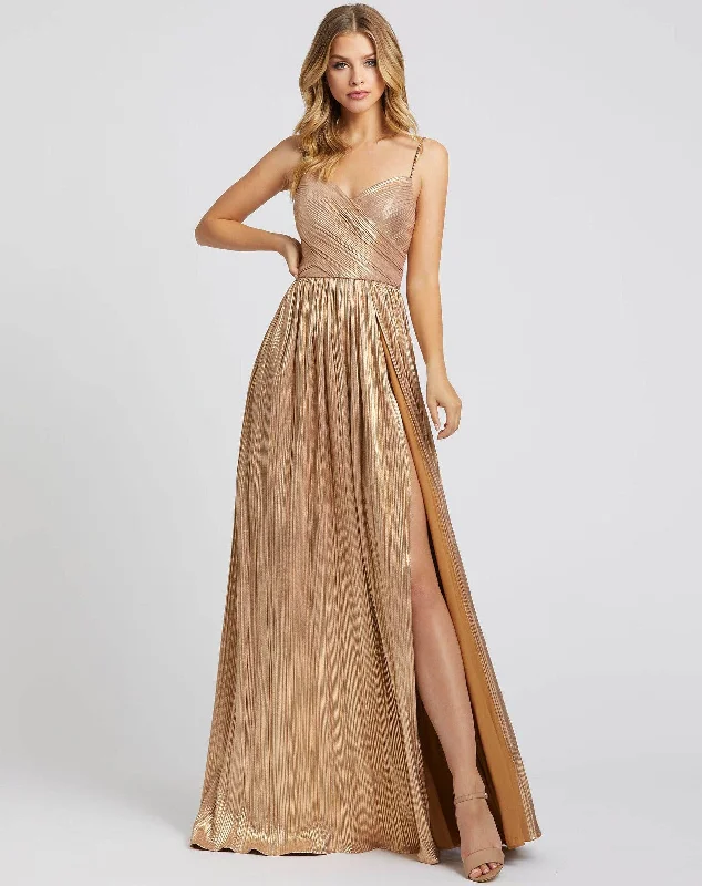 Mac Duggal 26275 Long Formal Metallic Prom Dress