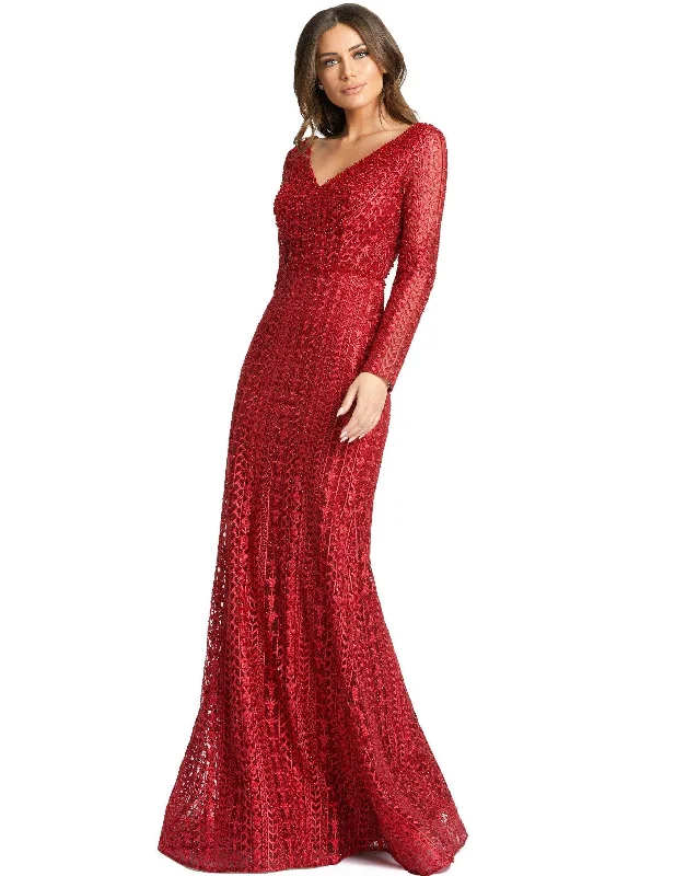 Mac Duggal 20271 Long Sleeve Fitted Formal Dress