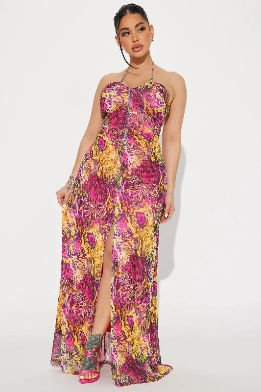 Neon Dreams Maxi Dress - Multi Color