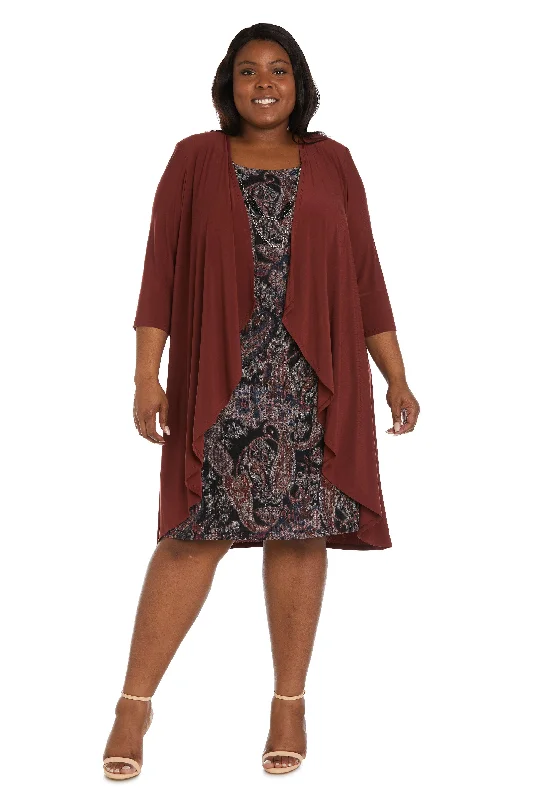 R&M Richards 9207W Plus Size Short Jacket Dress