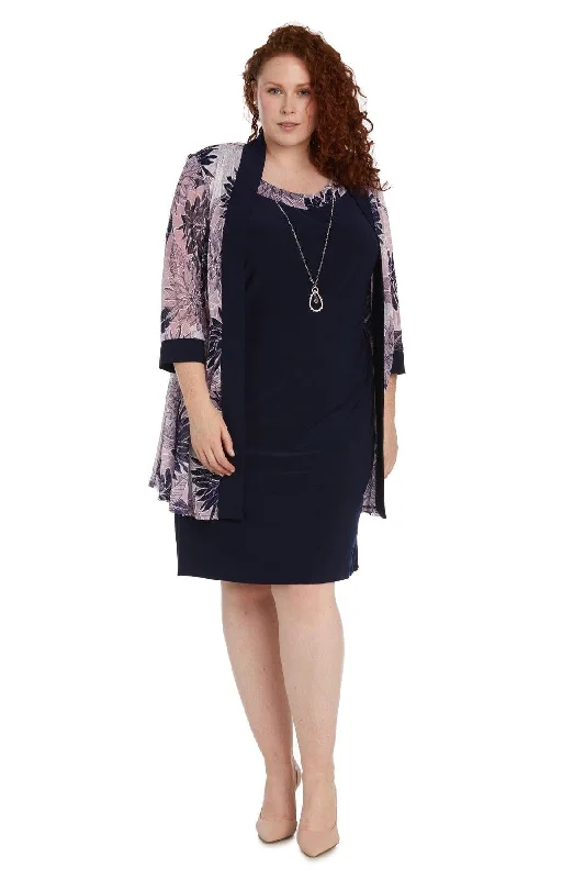 R&M Richards 9003W Short Plus Size Jacket Dress