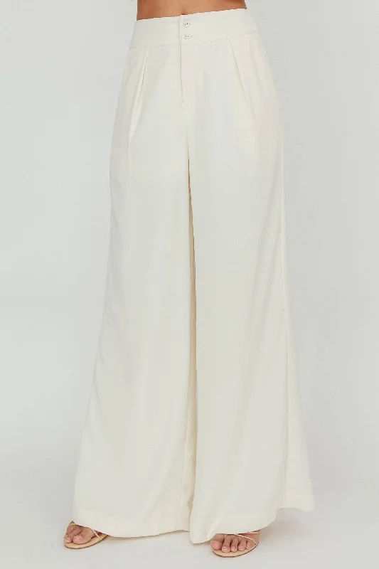 Songbird Wide Leg Pants Bone