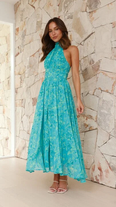 Zahava Maxi Dress - Green Floral