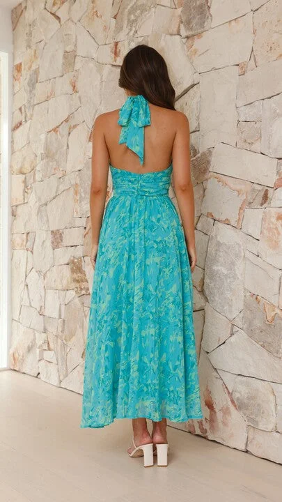 Zahava Maxi Dress - Green Floral