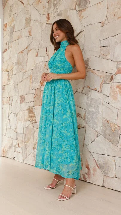 Zahava Maxi Dress - Green Floral