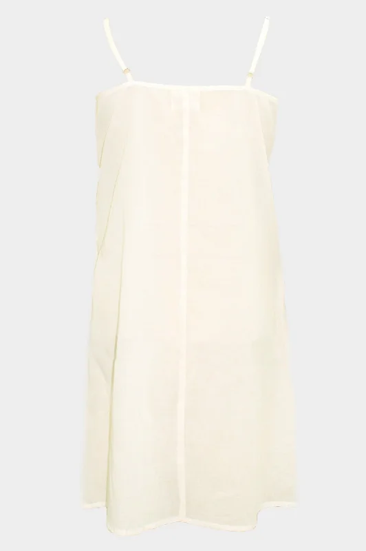 Cami V Midi Slip Dress | Netural