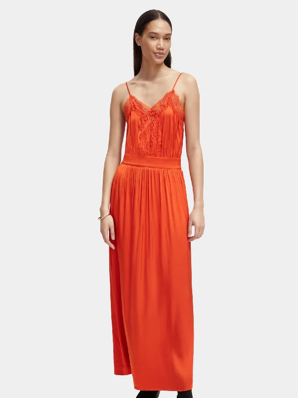 Camisole strap maxi dress