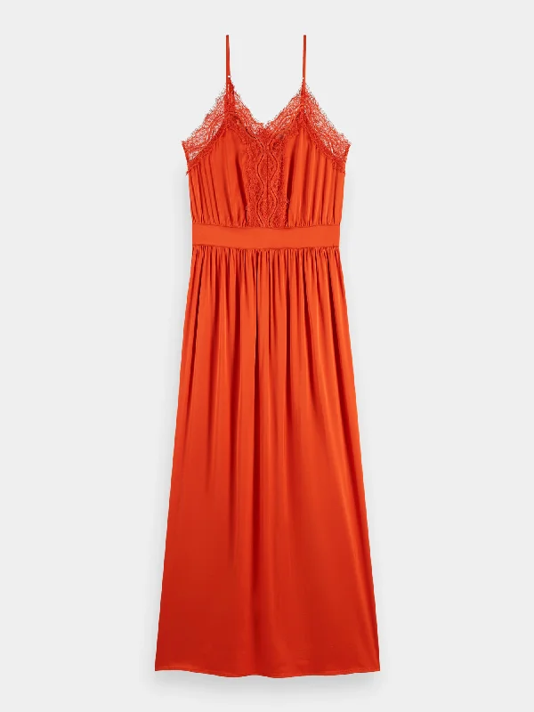 Camisole strap maxi dress