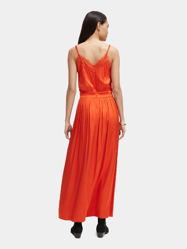 Camisole strap maxi dress