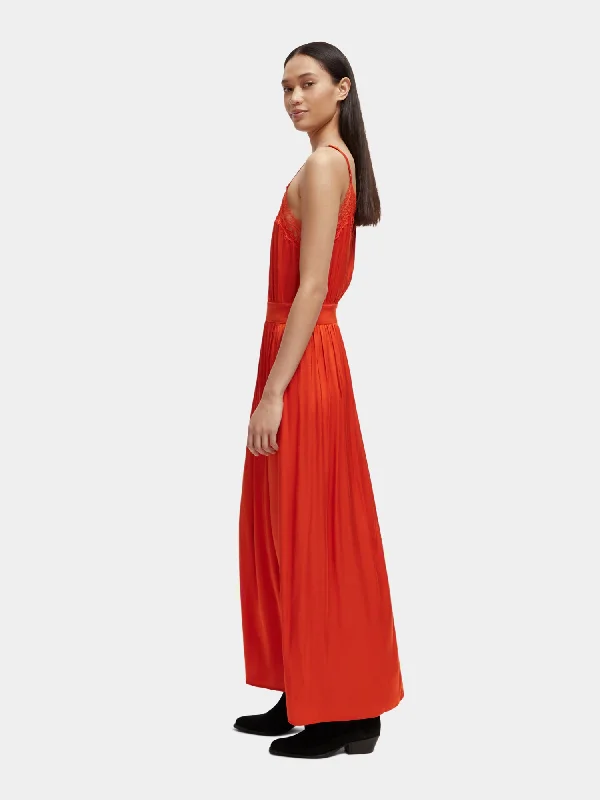 Camisole strap maxi dress