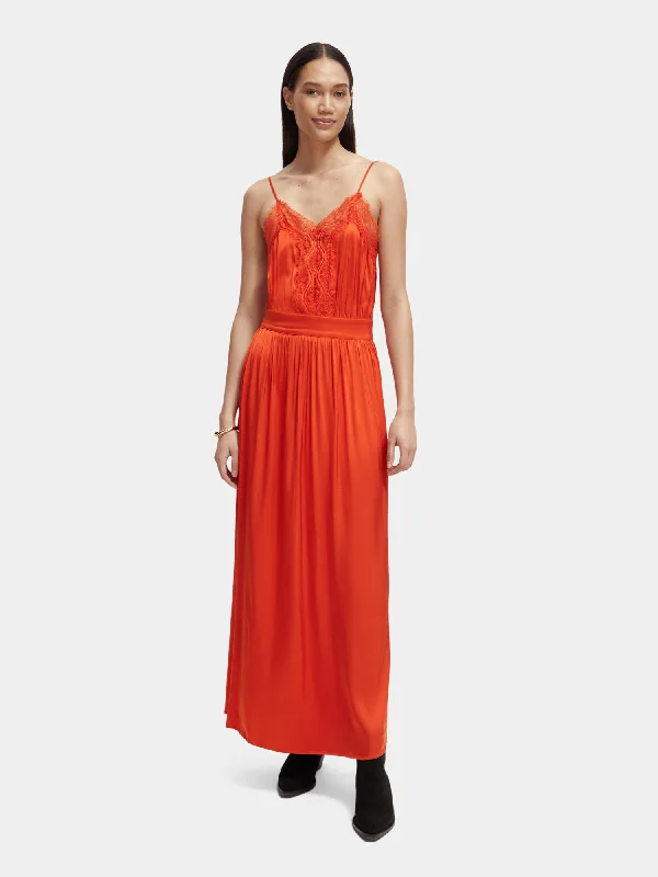 Camisole strap maxi dress