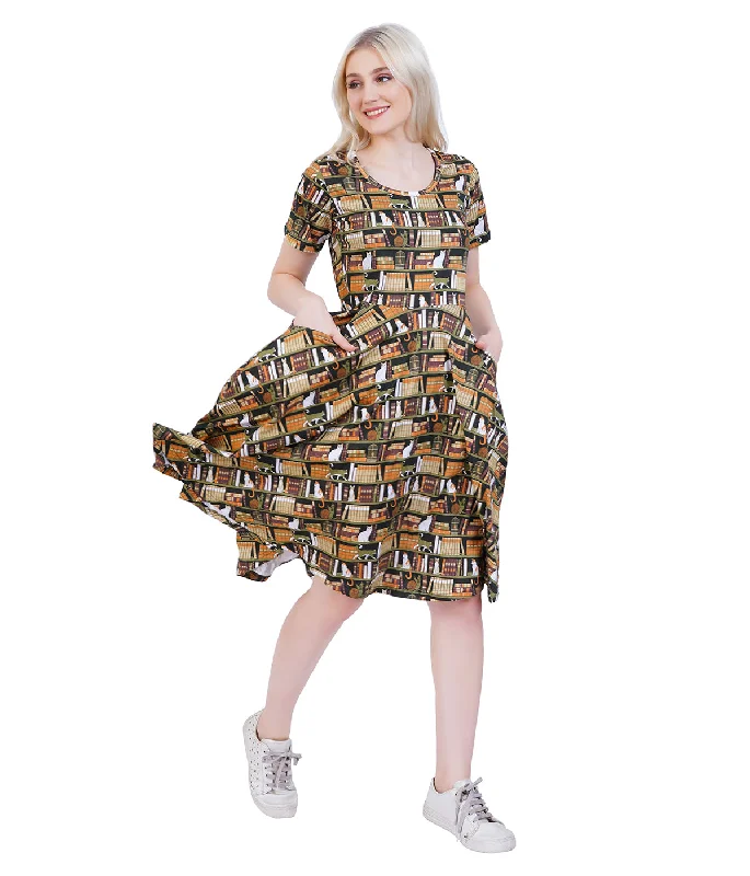 Cat-A-Log of Feline Fiction Twirl Dress