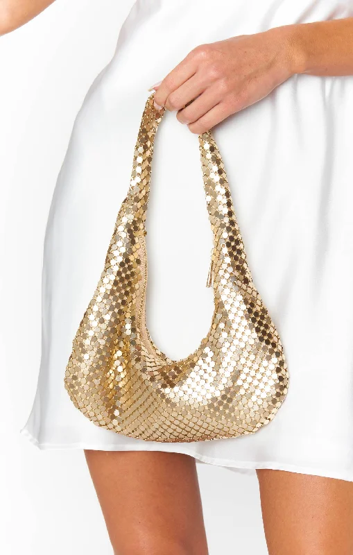 Chloe Chainmail Purse ~ Gold