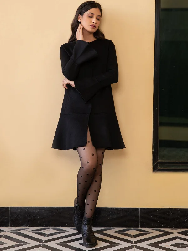 Classy Black Blazer Dress