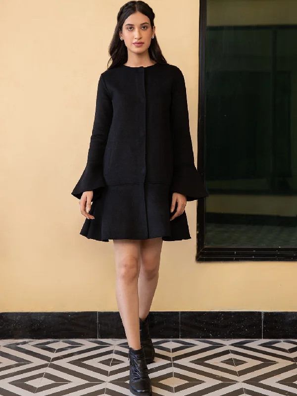 Classy Black Blazer Dress