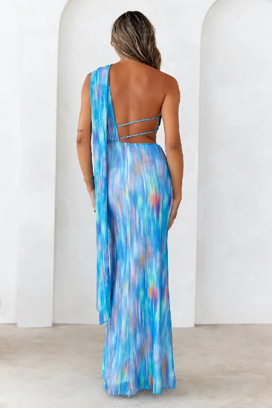 Looks To Love Maxi Dress Blue