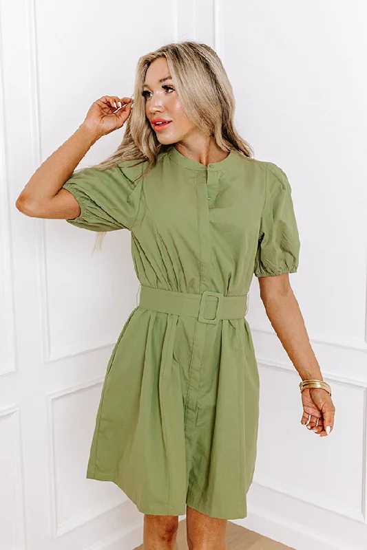 Mojito Muse Button Down Mini Dress