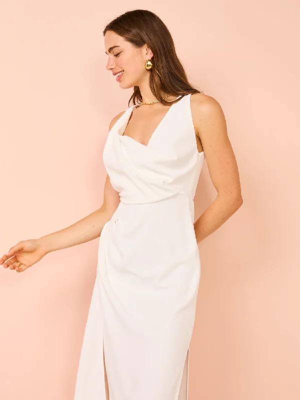 One Fell Swoop Alina Dress in Ivory Crepe