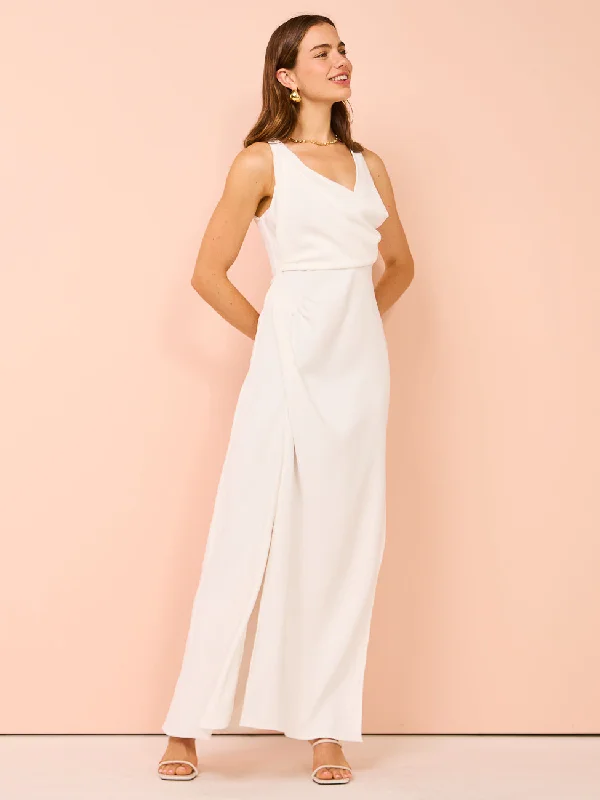 One Fell Swoop Alina Dress in Ivory Crepe