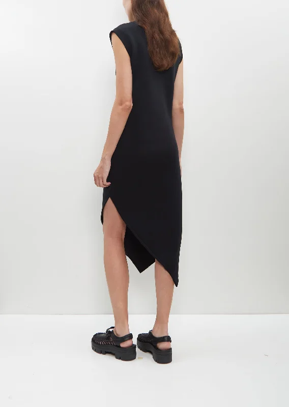 Sponge Sweat Dress — Black