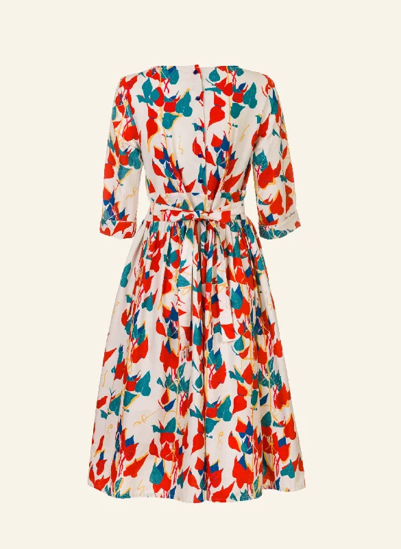 Philippa Dress - Red Chillies