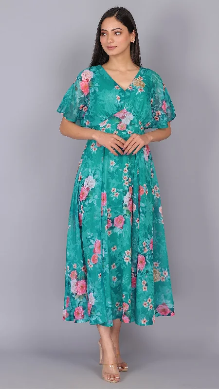 Reminds Me Spring Turquoise Dress