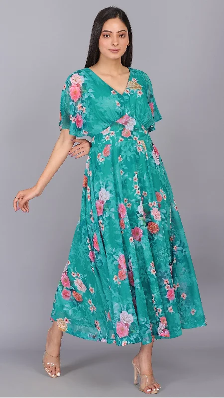 Reminds Me Spring Turquoise Dress