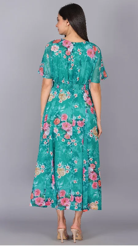 Reminds Me Spring Turquoise Dress