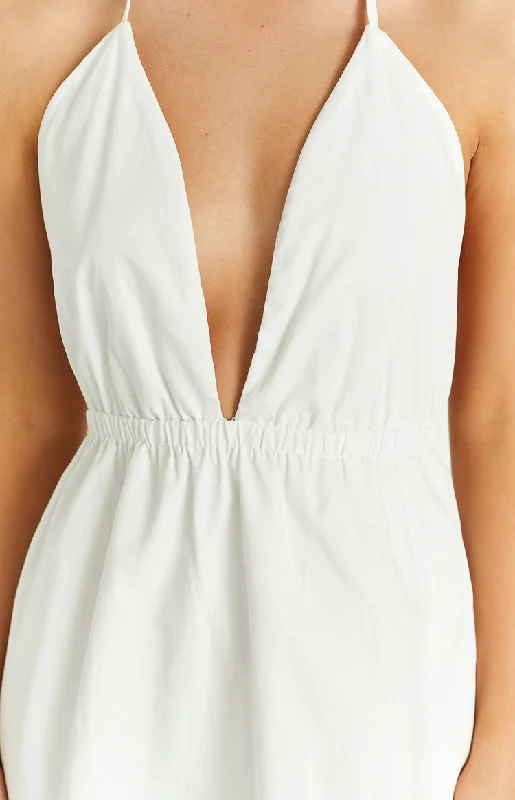 Zinnia White Mini Dress