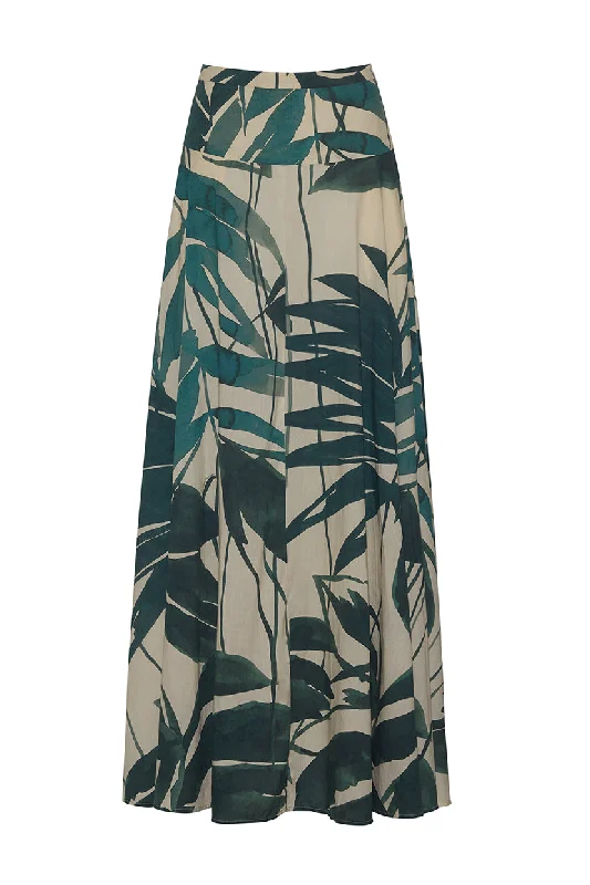 Gabriella Skirt in Palm Oasis Turtledove