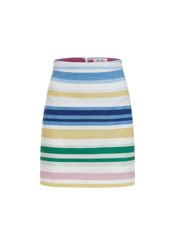 Mini Skirt in Sofa Stripe