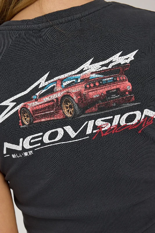 Neovision New Tokyo Baby Tee Washed Black