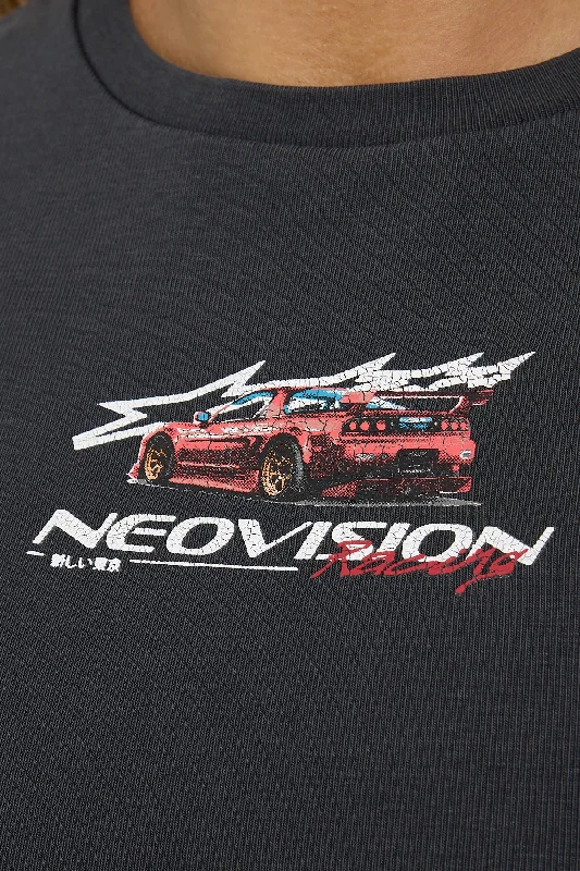 Neovision New Tokyo Baby Tee Washed Black