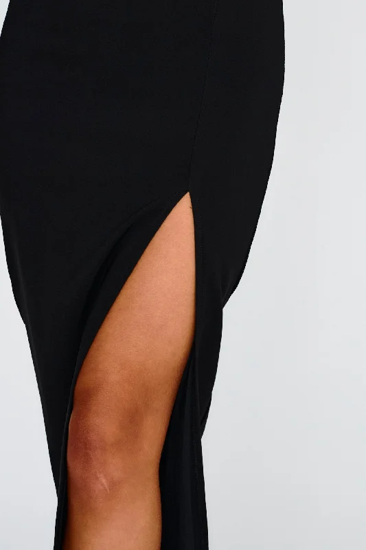 Next To You Thigh Split Skirt Black