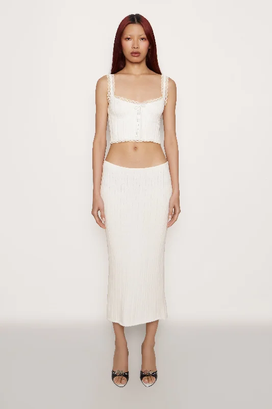 Ribbed Maxi Skirt