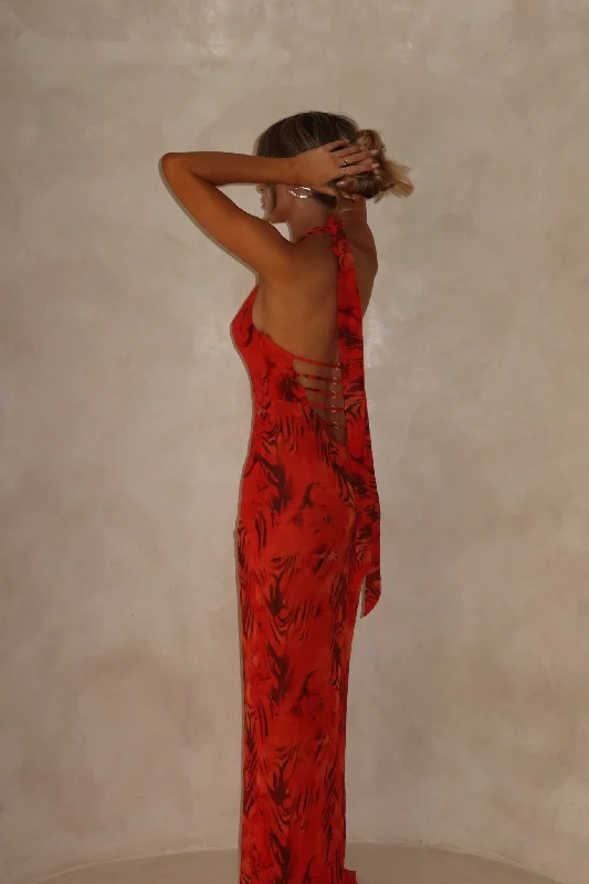 AZORES MAXI DRESS SCARLET MIRAGE