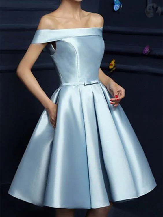 Hurry! While Supplies Last!Elegant Off The Shoulder Homecoming Dresses,Light Blue Homecoming Dresses cg256 Hurry! While Supplies Last!Elegant Off The Shoulder Homecoming Dresses,Light Blue Homecoming Dresses cg256