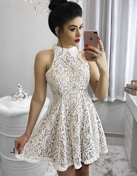 Amazing Prices You Can’t Resist!Fashion A-Line High Neck Short/Mini Lace Homecoming/Party Dress ,lace homecoming dress cg298 Amazing Prices You Can’t Resist!Fashion A-Line High Neck Short/Mini Lace Homecoming/Party Dress ,lace homecoming dress cg298