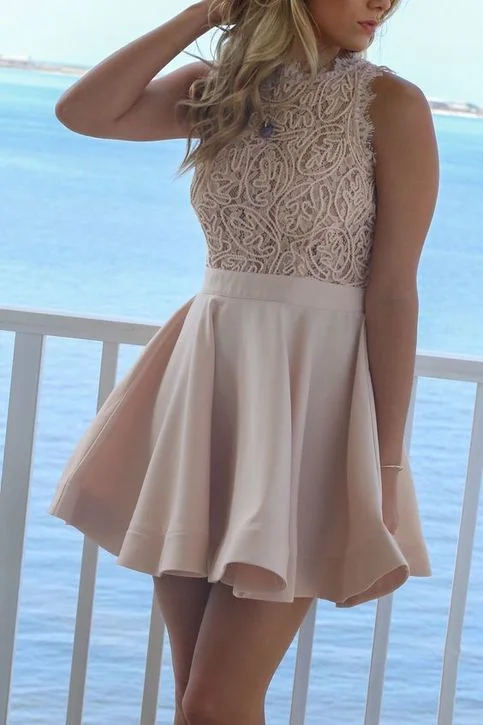 Sale Alert – Get Ready to Shop!Sleeveless Party Dress,Homecoming Dress With Lace cg282 Sale Alert – Get Ready to Shop!Sleeveless Party Dress,Homecoming Dress With Lace cg282