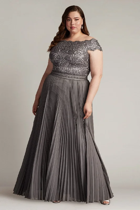 Your Discount is Waiting!Tadashi Shoji CFC24341LQ Long Plus Size Pleated Formal Dress Your Discount is Waiting!Tadashi Shoji CFC24341LQ Long Plus Size Pleated Formal Dress