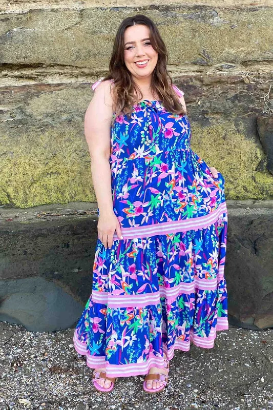 Exclusive Offers You’ll Love!Alana Midi Dress Blue Floral